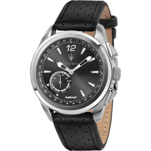 Smartwatch Maserati TRAGUARDO Vera Pelle Nero