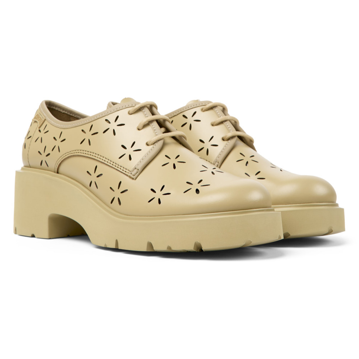 CAMPER Milah - Derbies Beige Mujer