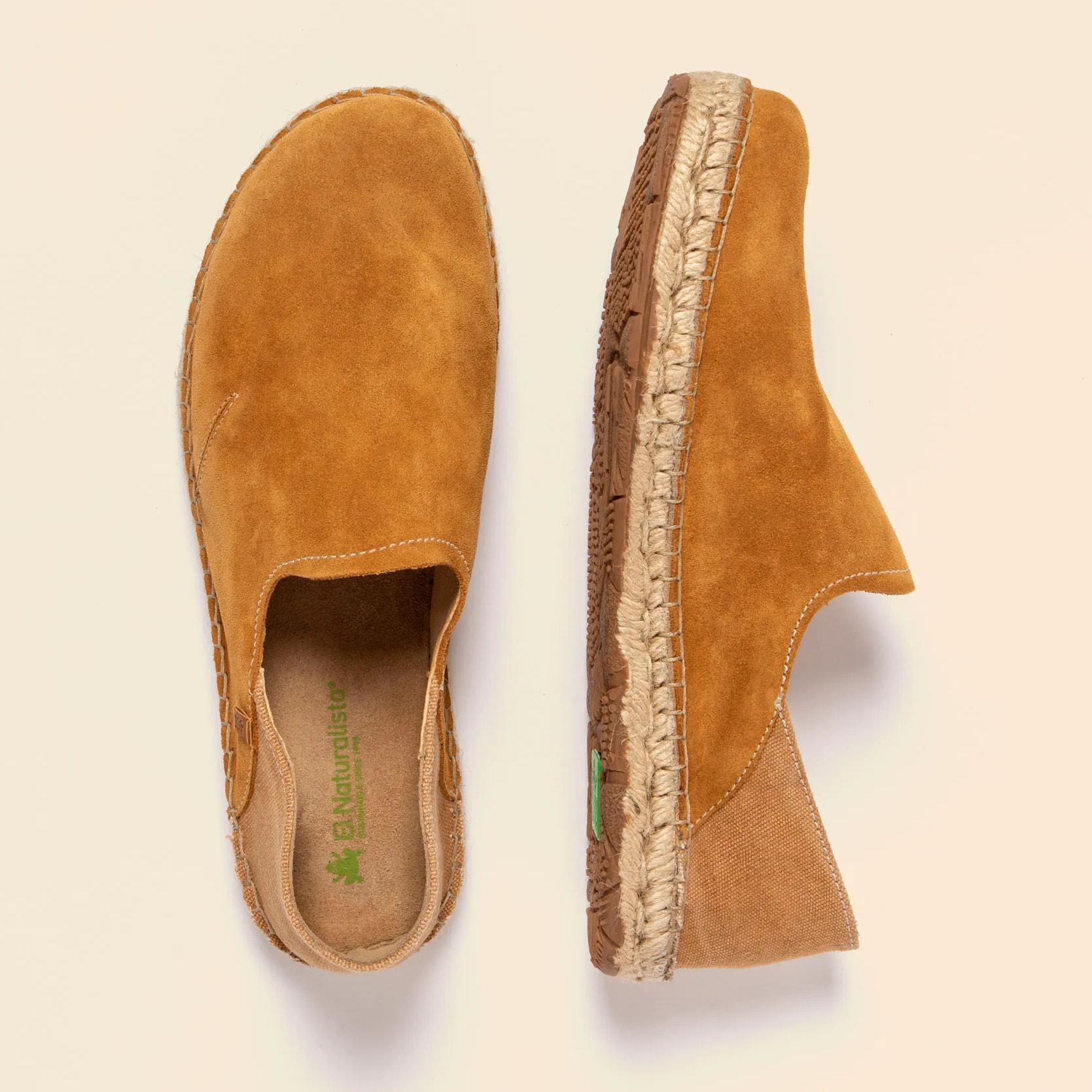 Zapatos N677 SILK SUEDE-COTTON TOFFEE / CAMPOS color Toffee
