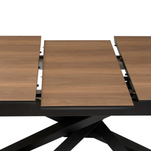 Table à manger extensible 6 places Sandri 160x90x76cm