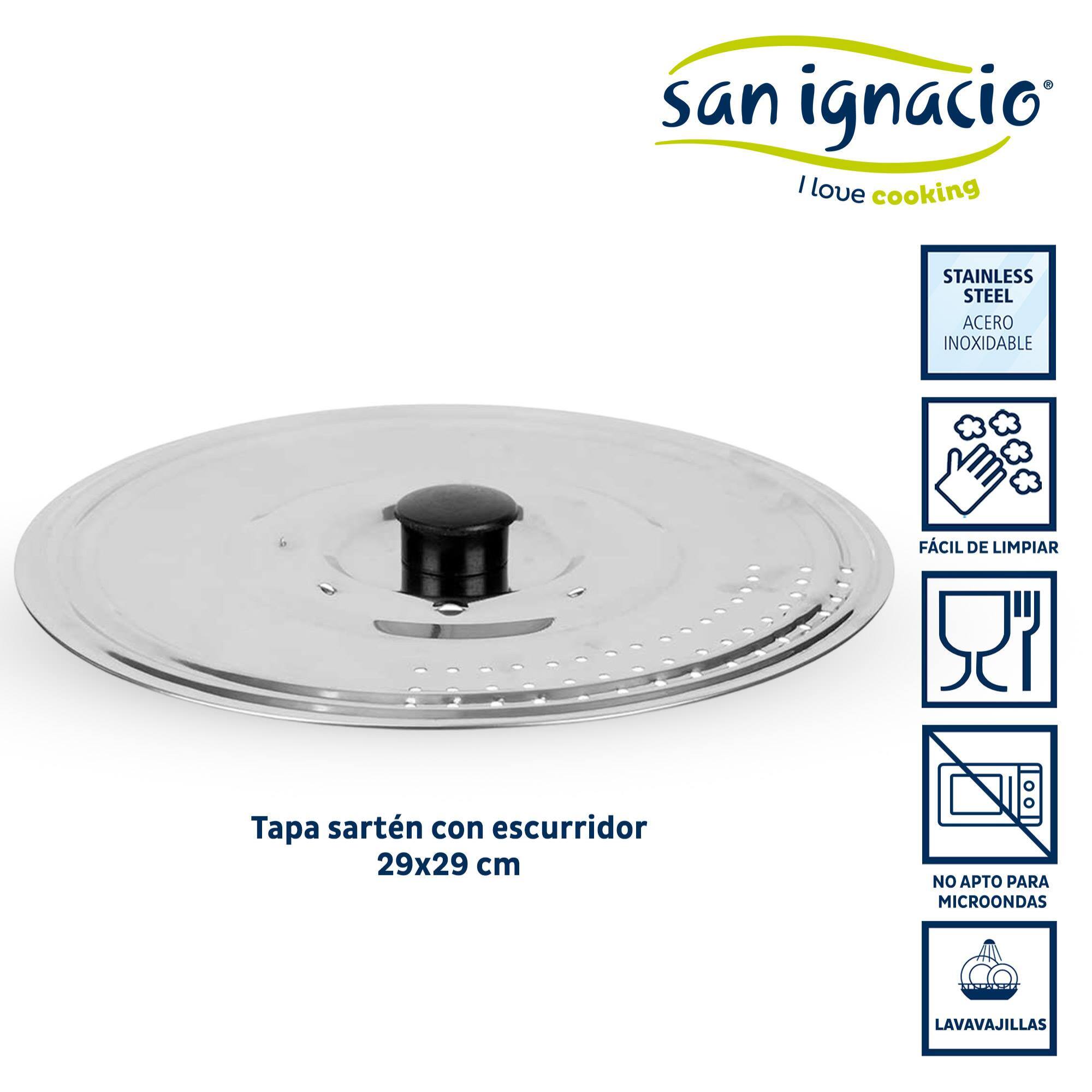 Tapa sarten metal con escurridor colección kinvara