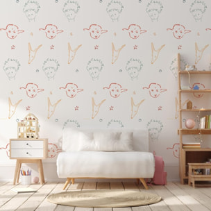 Carta da Parati Ufficiale Il Piccolo Principe Personaggi Line Art