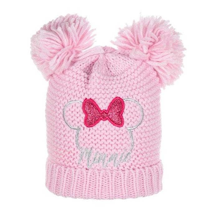 Berretto con Pon Pon Rosa Minnie Lei Disney Rosa