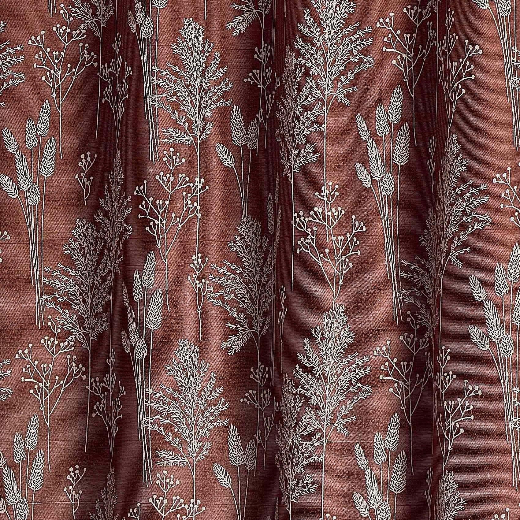 Rideau jacquard esprit nature - Tabac
