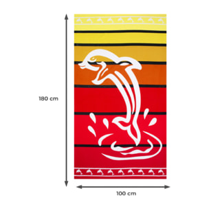 Telo Mare Grande 100x180 Spugna Maui Doplhin D6