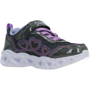 Zapatillas Niña 303736lcs Heart Lights Negro