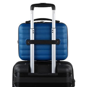 Juego De Maletas Rígidas Abs Itaca Simoa Azul