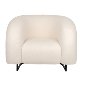 Sillon Boucle Blanco Hanko 89x85x74 Cm