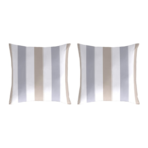 2 Fundas de almohada El Caballo 50x50 cm PEGASO Lino - 100% algodón -