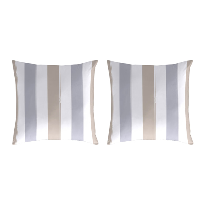 2 Fundas de almohada El Caballo 50x50 cm PEGASO Lino - 100% algodón -