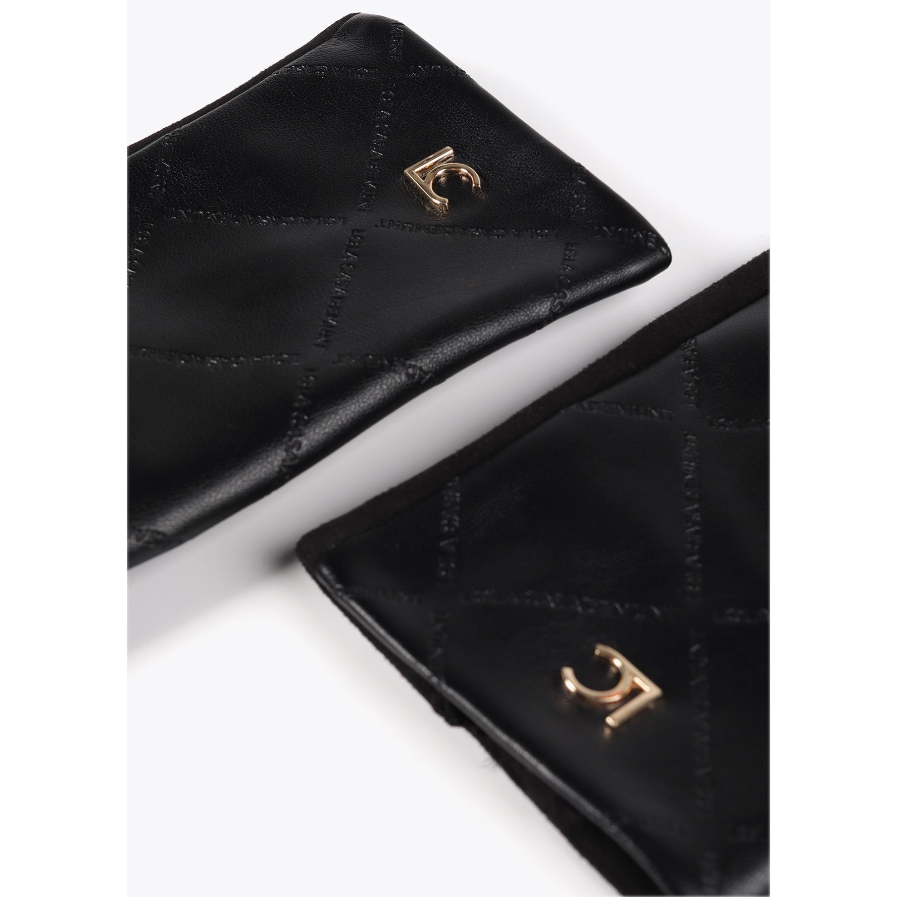 Guanti con Logo a Reticolo