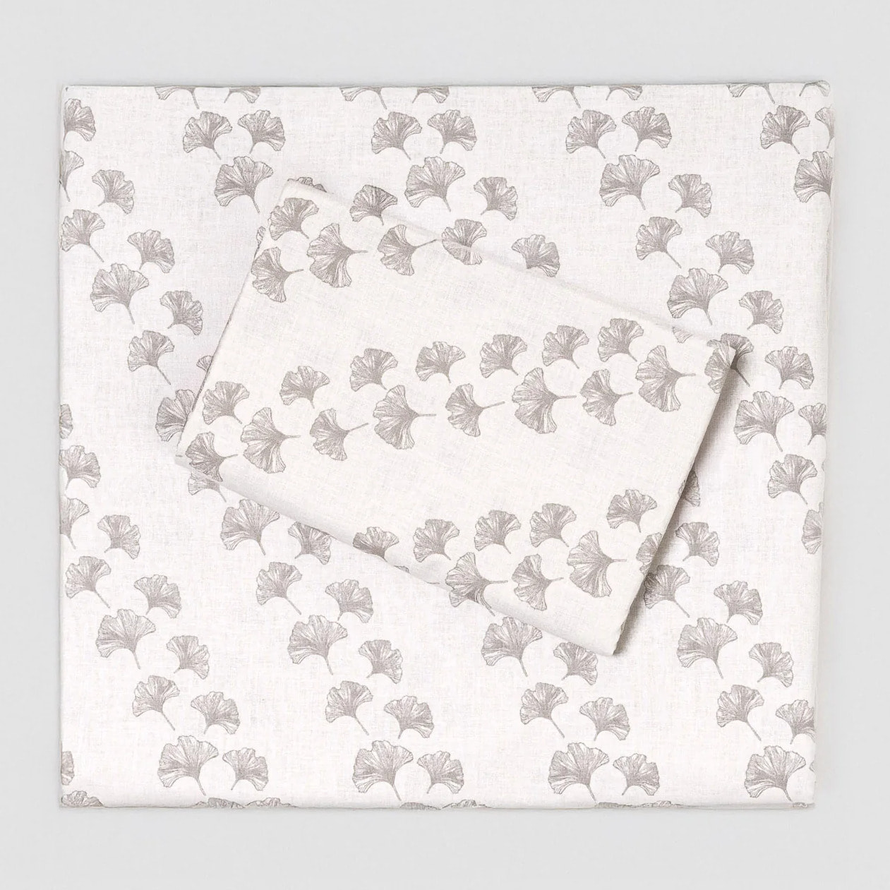 Juego de sábanas algodón Pureza gris claro
