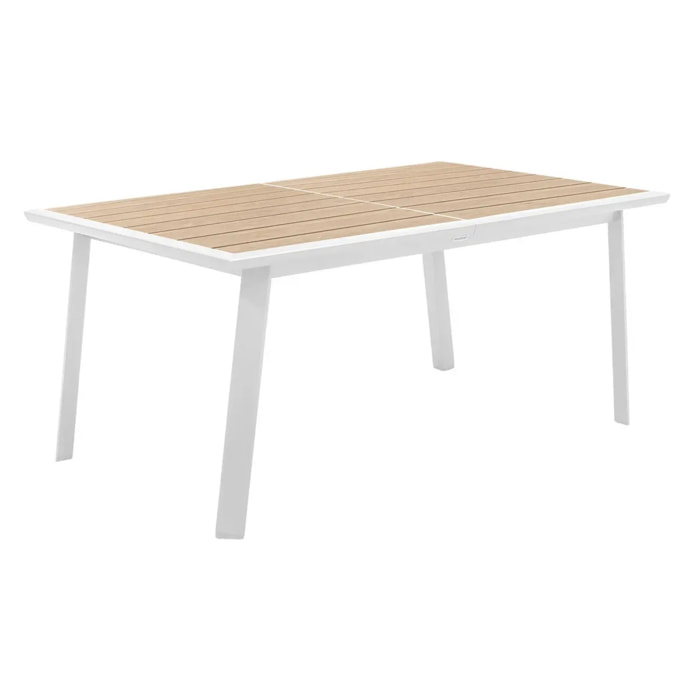 Table de jardin extensible Pavane Lin & Blanc