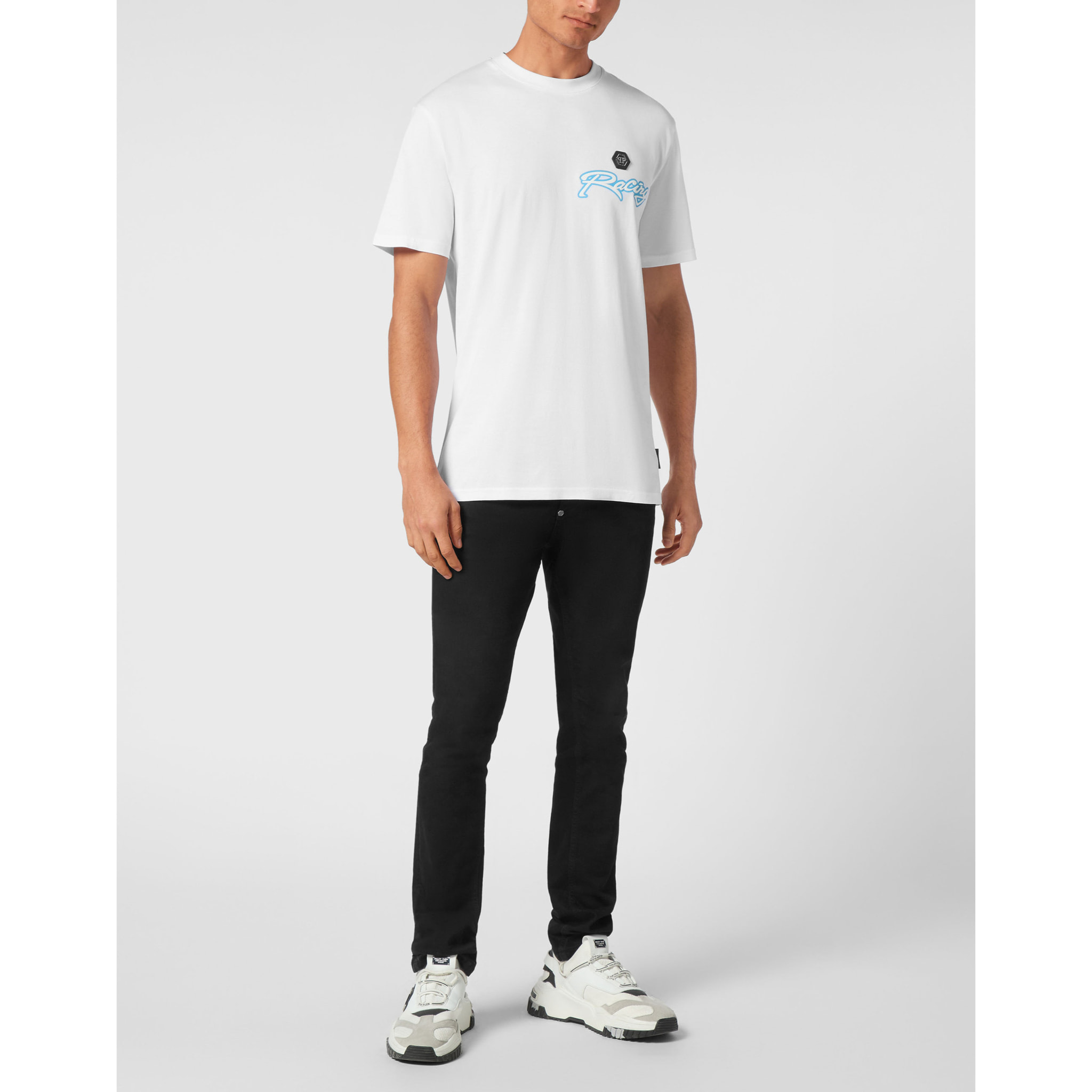 PHILIPP PLEIN T-Shirt Round Neck HEXAGON