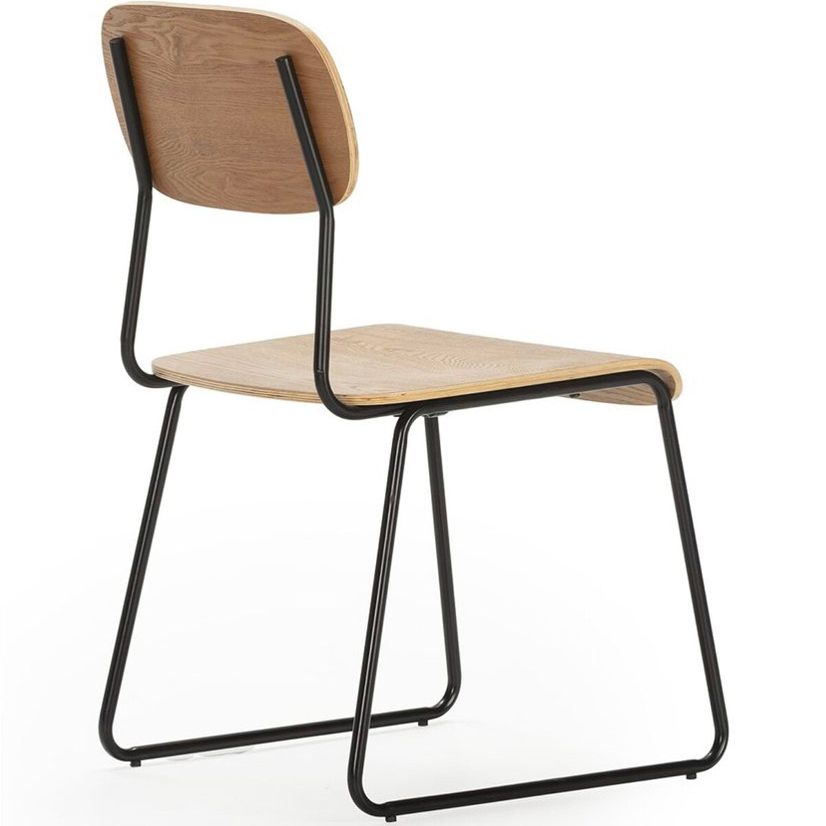 Lot de 2 chaises effet bois - EKEN