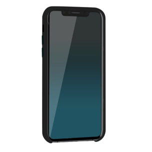 Coque iPhone 11 Silicone liquide Noire + 2 Vitres en Verre trempé Protection écran Antichocs