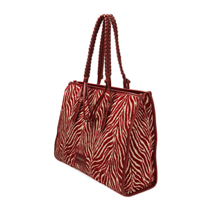 Borsa a spalla zebrata