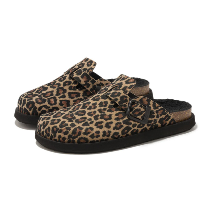 Zueco de mujer con forro de pelo Vibe Clog