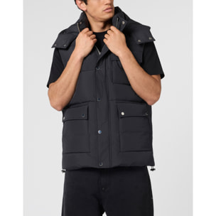 PHILIPP PLEIN Chaleco acolchado de plumón GOTHIC PLEIN