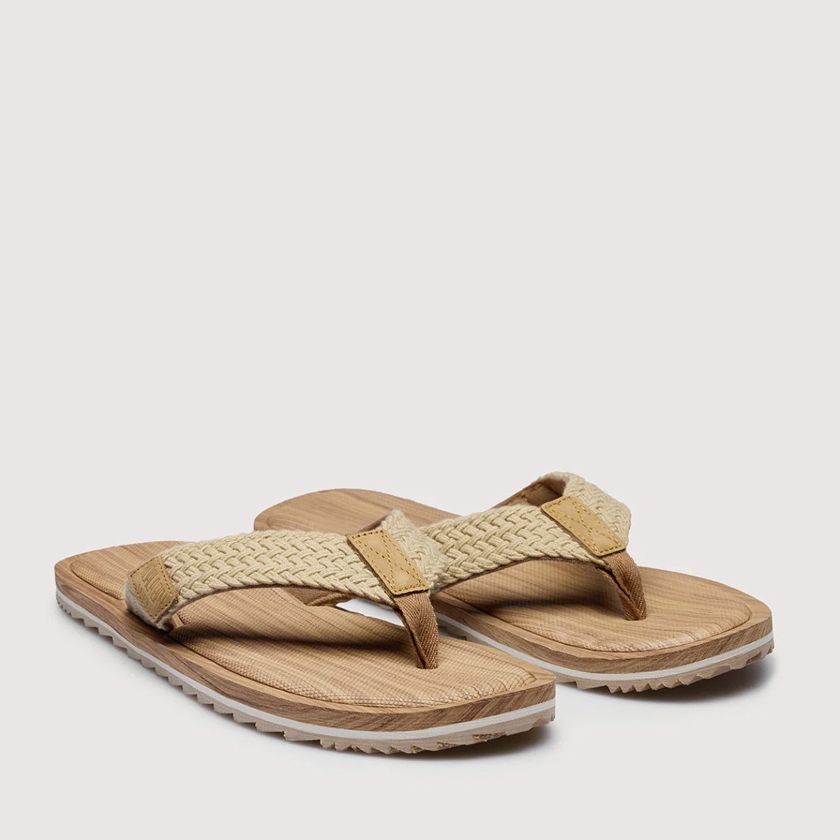 Chancla Dedo Beige - Ecco