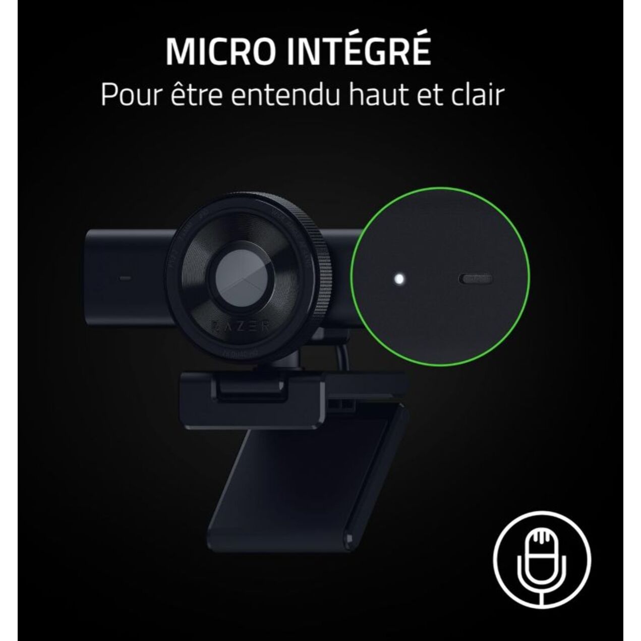 Webcam RAZER KIYO V2 X NOIR
