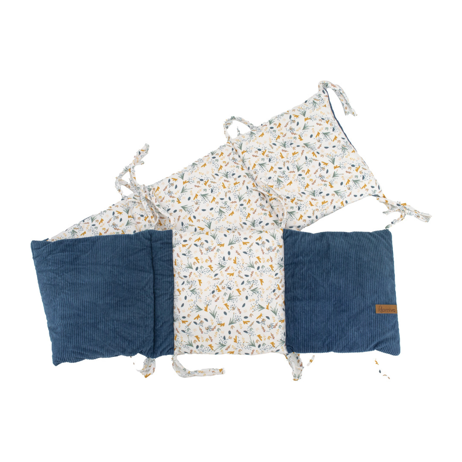 Tour de lit adaptable vintage - Bleu