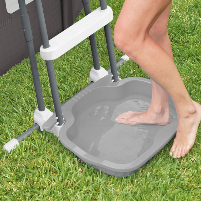 Limpiapiés para piscina antideslizante 56x46x9 cm