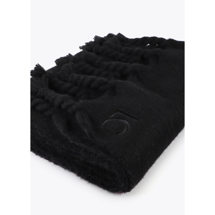 Sciarpa Liscia con Frange Spesse