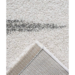 Tappeto Moderno Soggiorno Salotto Avorio Grigio Chiaro