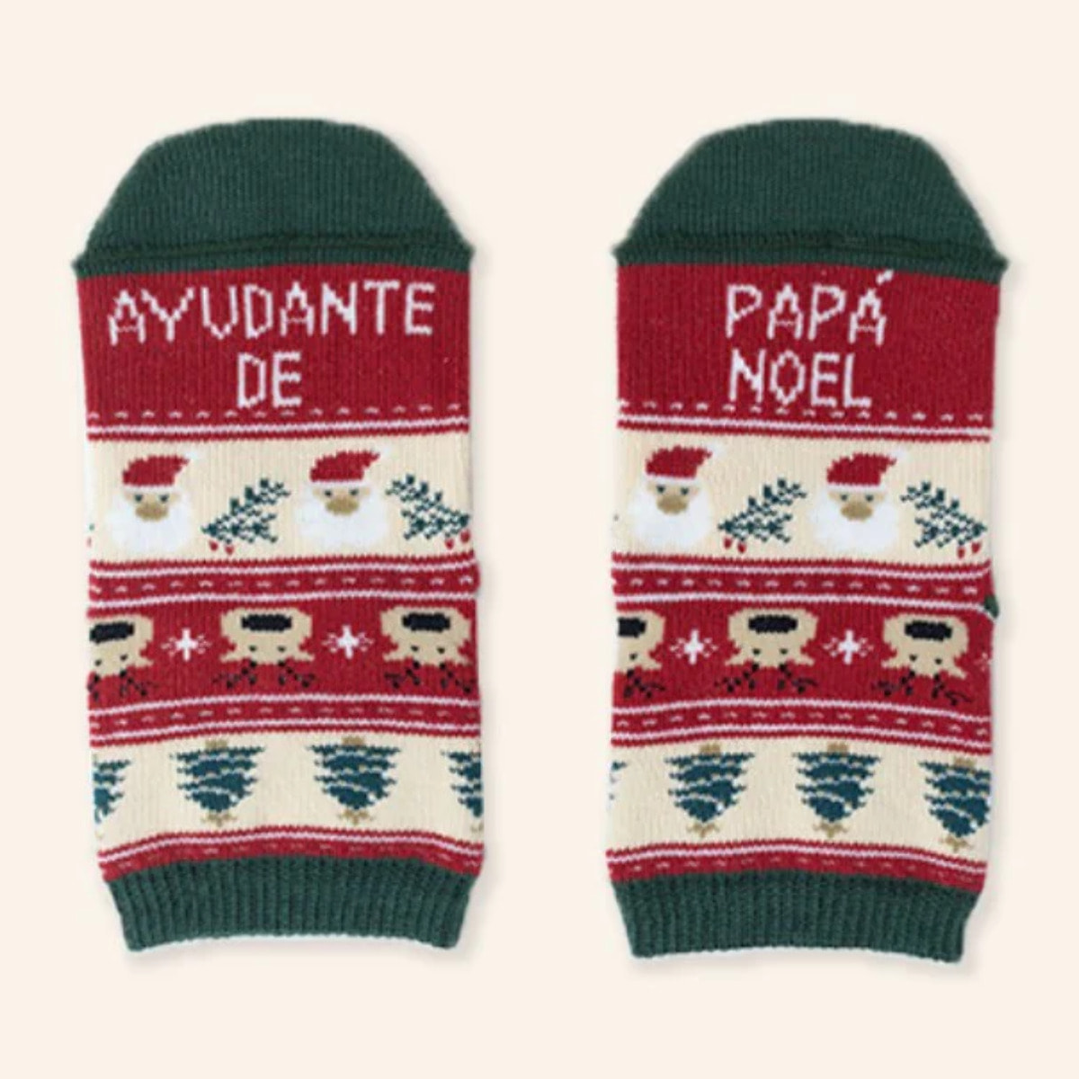 Mini calcetines "Ayudante de Papá Noel" talla 23-26