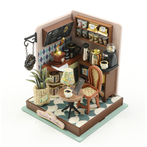 Cafetería de Tránsito. Maqueta 3D realista con gran detalle y luces led.