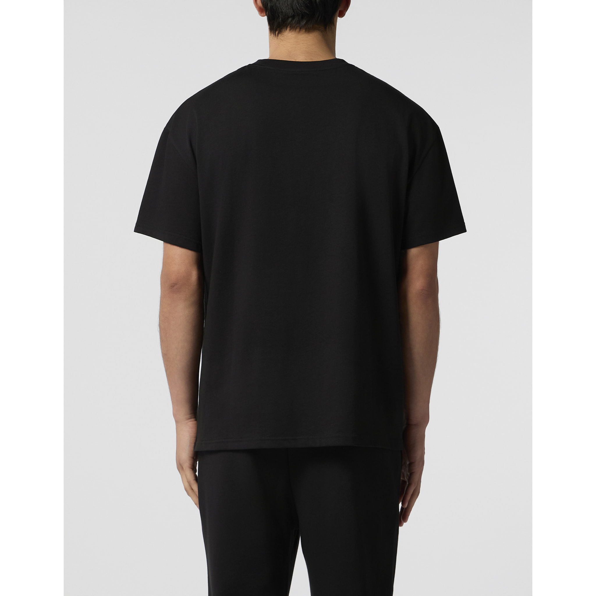 PLEIN SPORT Round Neck T-Shirt Chrome Scratch Edition