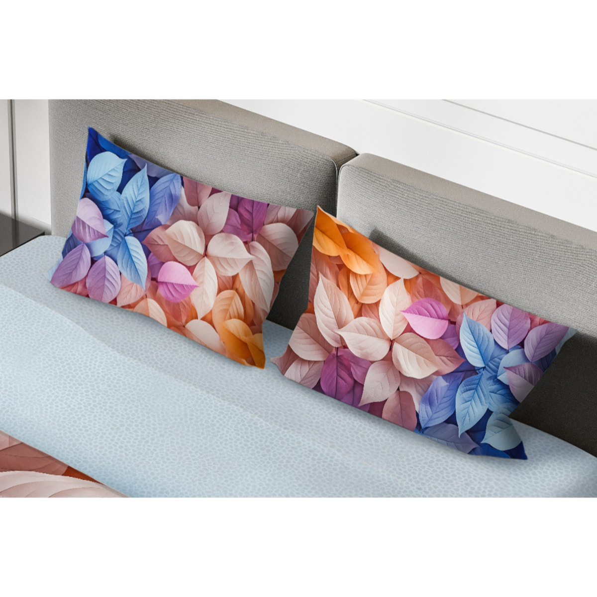 Completo letto fotografico Fine-Art IPERSAN Puro Cotone Foliage