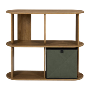Étagère - HOME DECO FACTORY - Heritage - Modulable - 4 Cases - Marron