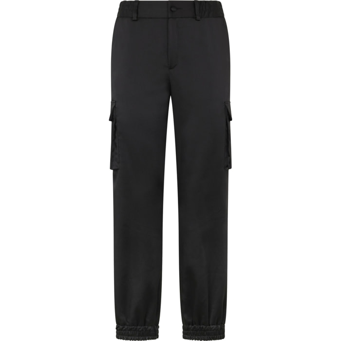 PHILIPP PLEIN Satin Cargo Fit Drawstring Trousers