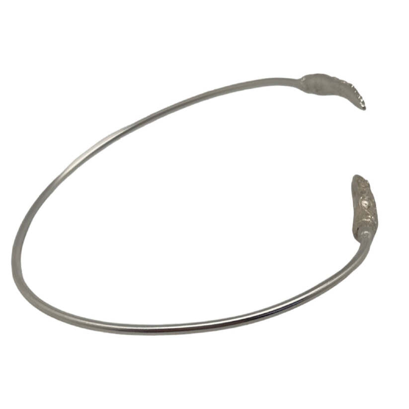 Choker serpiente plata