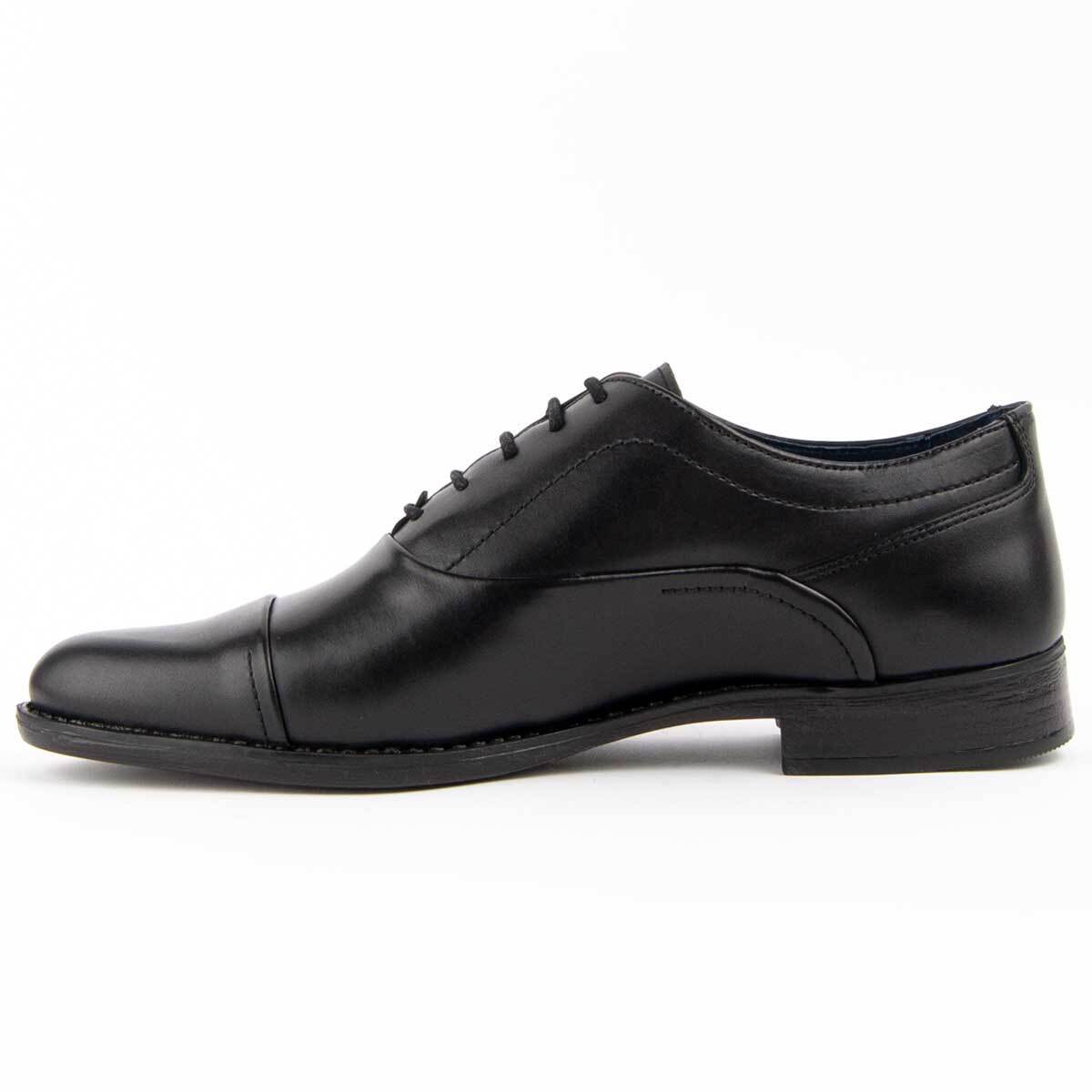 Zapato Oxford De Piel - Negro