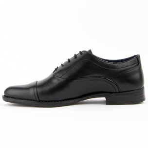 Zapato Oxford De Piel - Negro