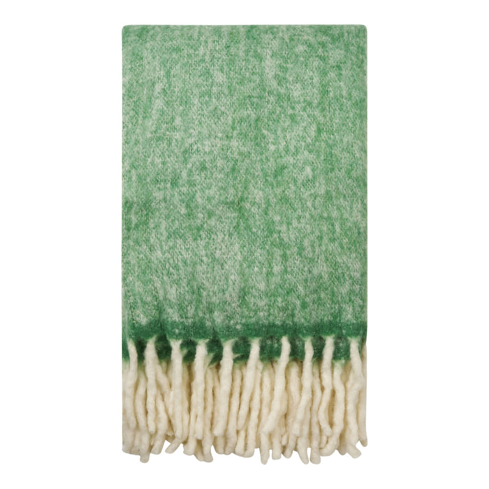 Carmel - Plaid in misto lana verde 130x170 cm