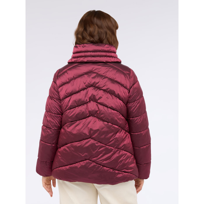 Fiorella Rubino - Plumífero con cuello alto - Burgundy
