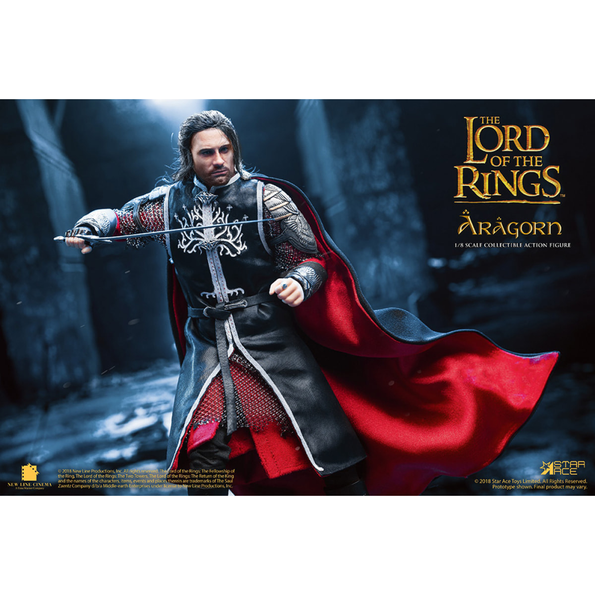 Il Signore Degli Anelli King Aragorn 2.0 Regular 1/8 Figura Action Figura Star Ace