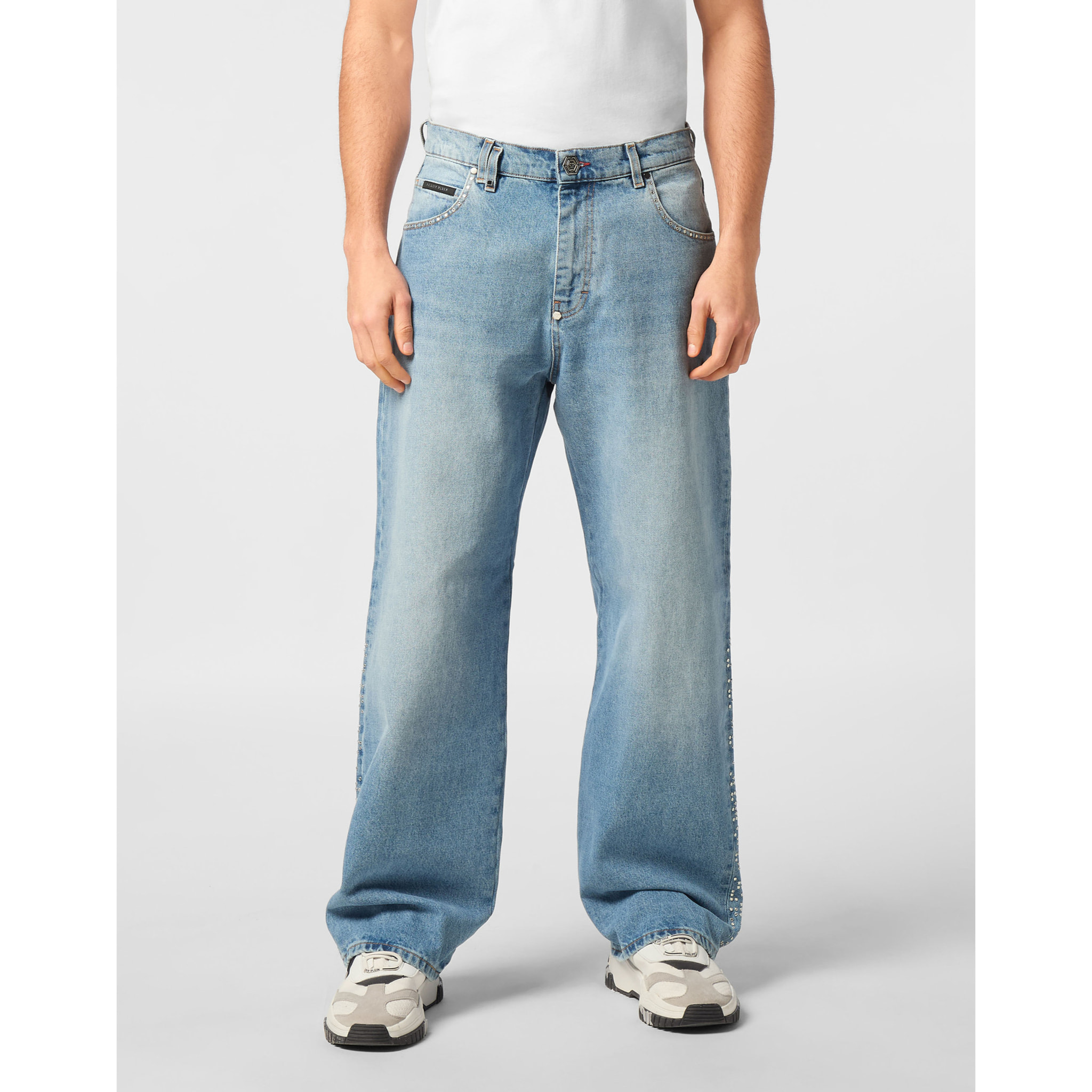 PHILIPP PLEIN Pantalones cortos vaqueros