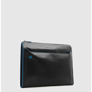 Piquadro Custodia in pelle porta pc con manici a scomparsa, tasca per AirPods®, schermata con protezione RFID