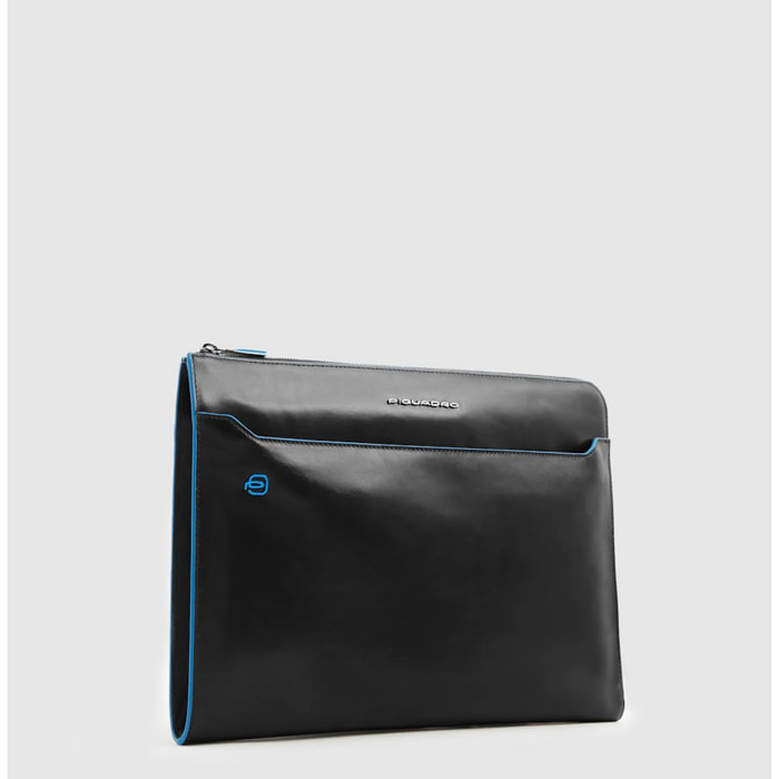 Piquadro Custodia in pelle porta pc con manici a scomparsa, tasca per AirPods®, schermata con protezione RFID