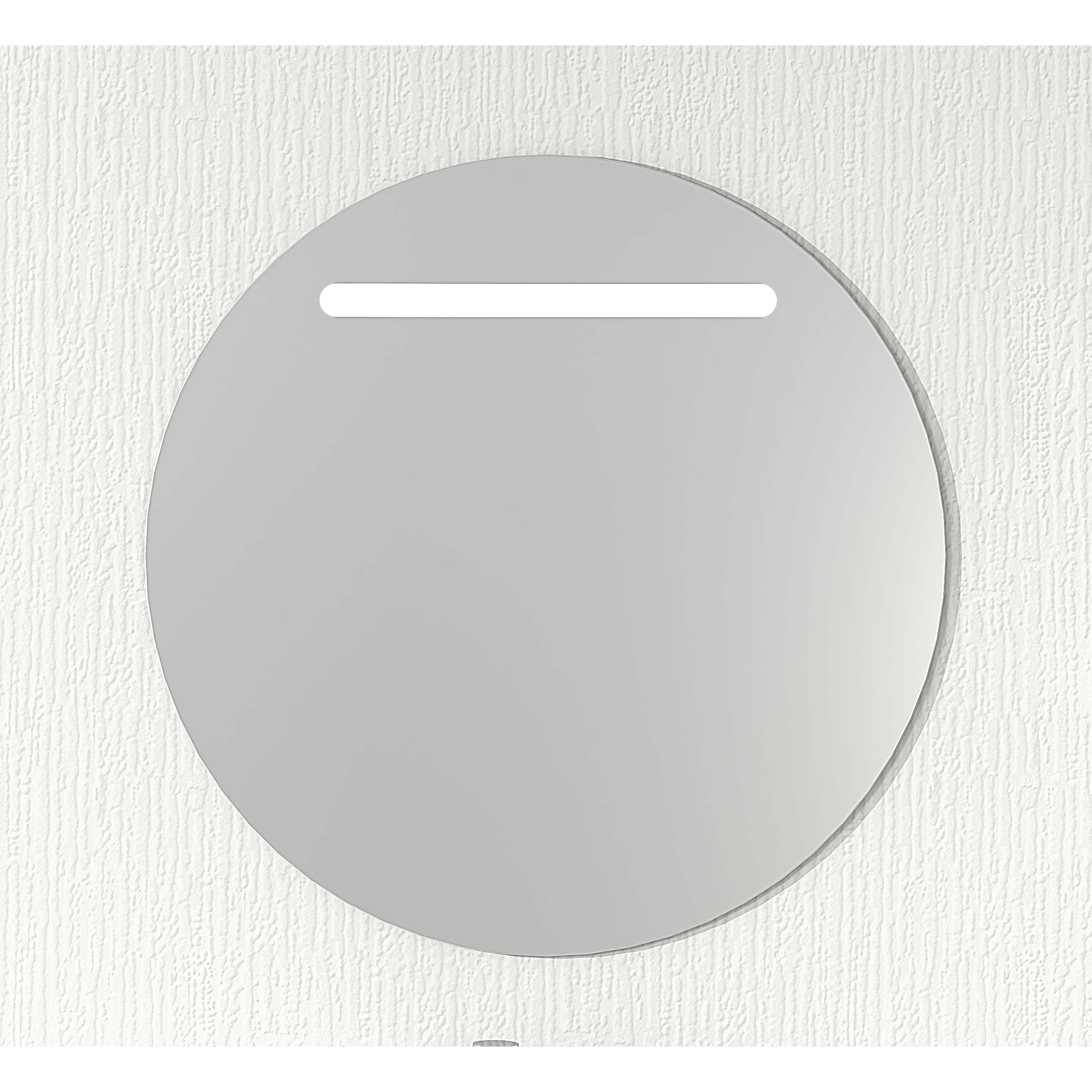 Miroir de salle de bain Rond lumiére Led horizontal Alday, 80cm