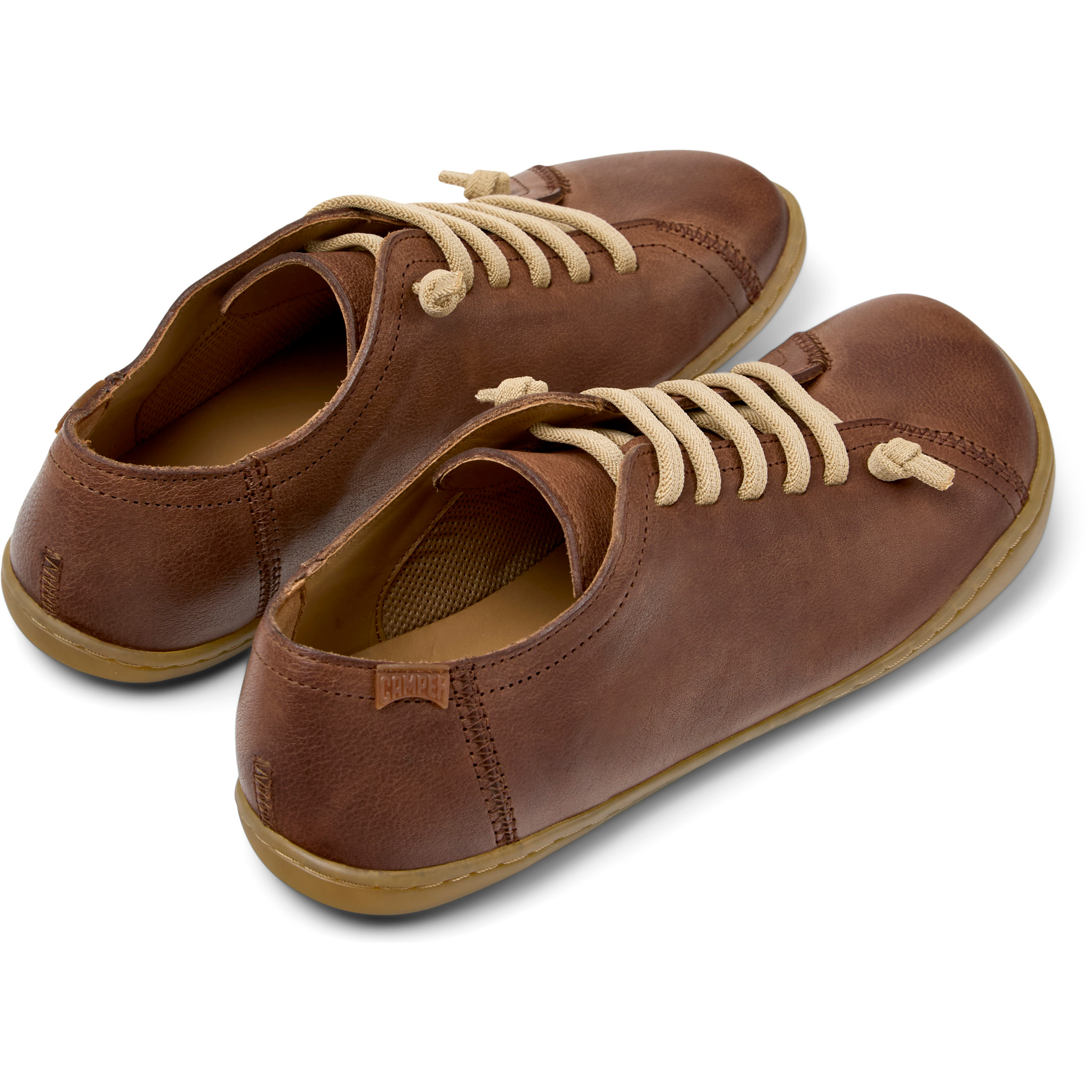 Zapatillas - CAMPER Peu Cami - Marron - Cuero liso