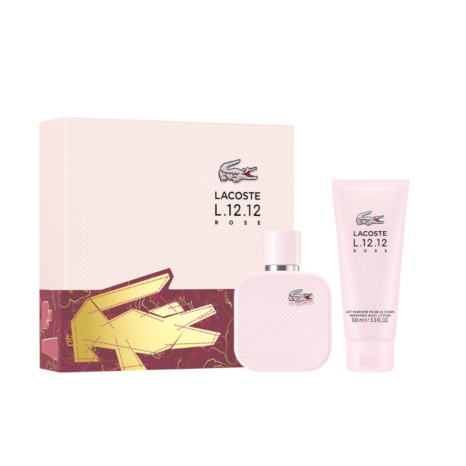 L.12.12 Rose - Coffret Eau de Parfum 50 ml + Lait Corps Parfumé 100 ml