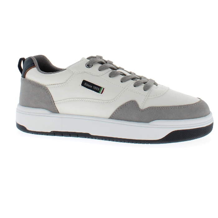 Armata di Mare Scarpe Uomo Sneakers Casual Stringate con Soletta Rimovibile in Memory Foam AMU W24D652 Grey Off White