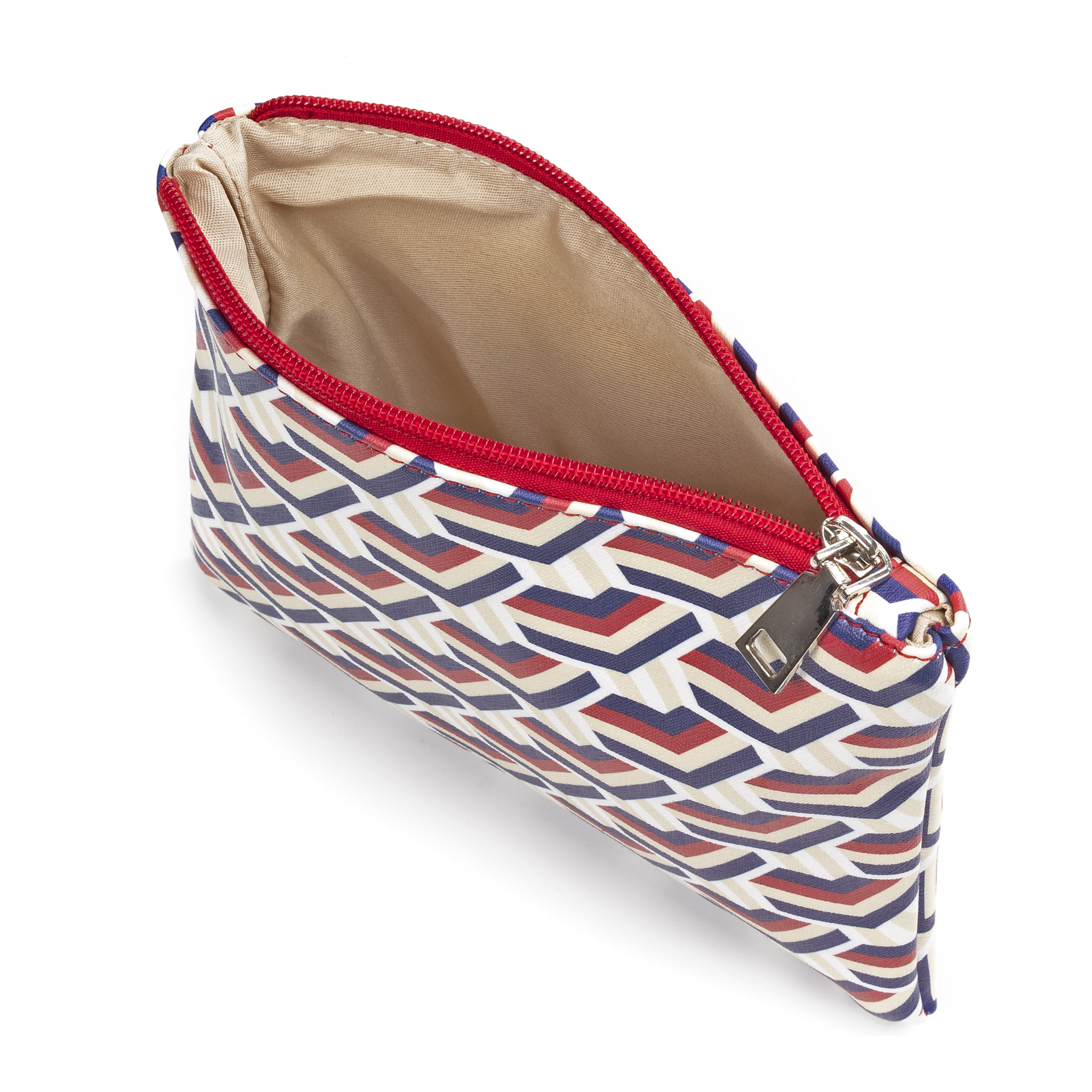IRIA QUINTANA Borsa a Spalla da Donna Asti. Materiale PVC PU Pelle Sintetica Stampata 42x14x32 Cm. colore rosso