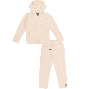 Chándal de niña Welcome Back con capucha y cremallera